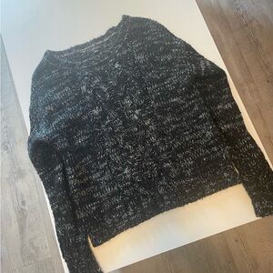Love Tree Black and White Knit Sweater